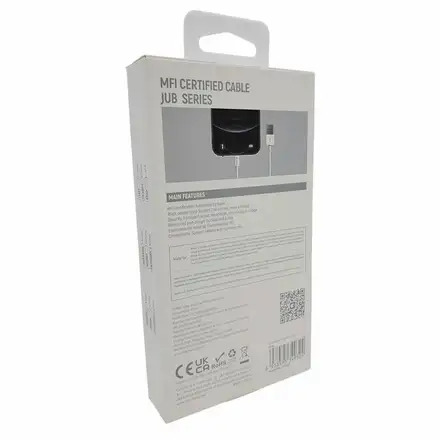 Comma kábel Jub Series USB to Lightning 1m - White
