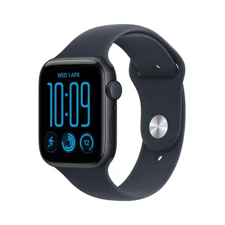 Apple Watch SE 3 GPS + Cellular 40mm Midnight Aluminium Case with Navy Blue Sport Band - M/L