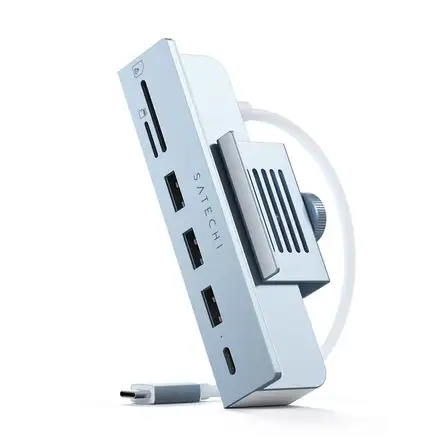 Satechi USB-C Clamp Hub pre 24" iMac 2021 & 2023 - Blue Aluminium