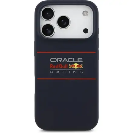 Red Bull Silicone Horizontal Logo MagSafe Zadný Kryt pre iPhone 17 Pro modrý