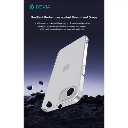 Devia kryt Naked TPU Case pre iPhone 16e/17e - Clear