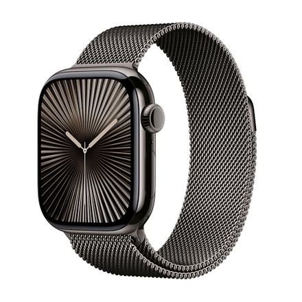 Apple Watch Series 10 GPS + Cellular 42mm Bridlicovo sivý titán s bridlicovo sivým milánskym ťahom *Poškodený obal*