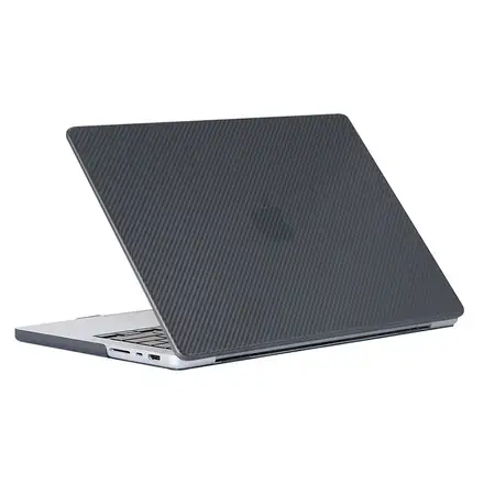Devia kryt Carbon Fiber Hard Jacket pre Macbook Pro 16" M1/M2/M3/M4 - Matt Black