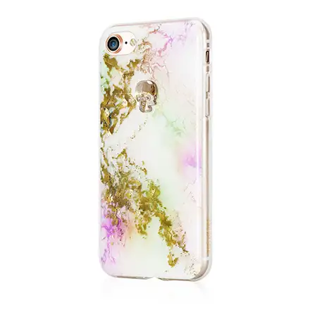 Swarovski kryt Treasure pre iPhone 8 - Unicorn/Gold Skull