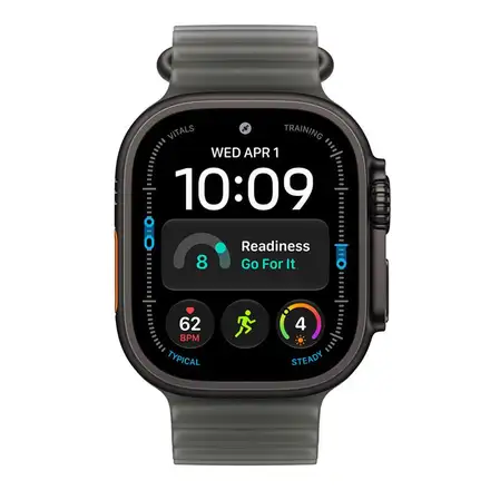Apple Watch 49mm Translucent Black Ocean Band - Black Titanium Finish