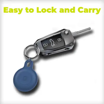 Mobile Origin puzdro Outdoor KeyChain pre Apple Airtag - Purple
