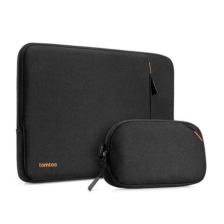 Tomtoc puzdro Recycled Sleeve with Pouch pre Macbook Pro 14" M1/M2/M3/M4 - Black