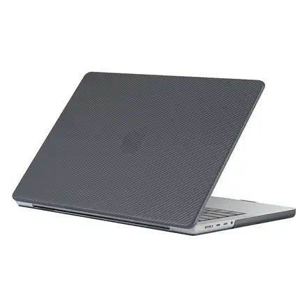 Devia kryt Carbon Fiber Hard Jacket pre Macbook Pro 14" M1/M2/M3/M4 - Matt Black