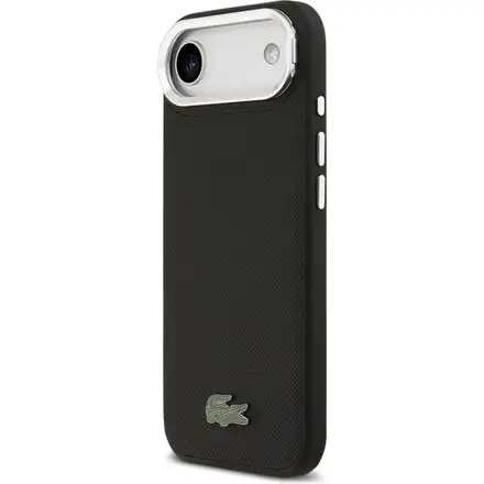 Lacoste Iconic Petit Pique Camera Stand MagSafe kryt iPhone Air čierny