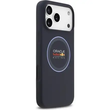 Red Bull Silicone Blue Ring MagSafe Zadný Kryt pre iPhone 17 Pro Max modrý
