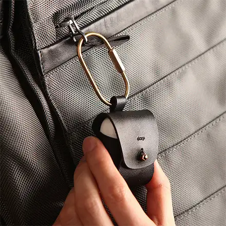 Elago Airpods Leather Case - Brown