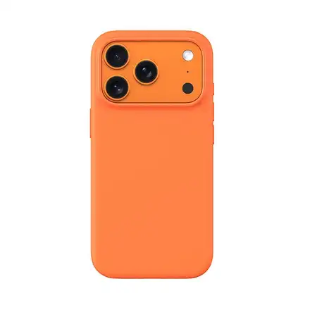 Devia kryt Nature Series Silicone Magnetic Case pre iPhone 17 Pro - Orange