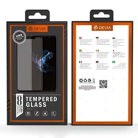 Devia ochranné sklo 3D Real Series pre iPhone SE 2020/2022 - Black Frame