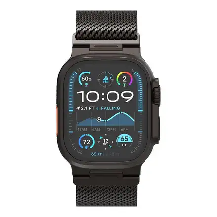 Decoded remienok Stainless Steel Traction Strap pre Apple Watch Ultra - Black
