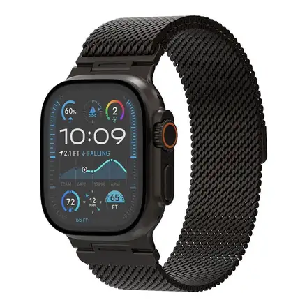 Decoded remienok Stainless Steel Traction Strap pre Apple Watch Ultra - Black