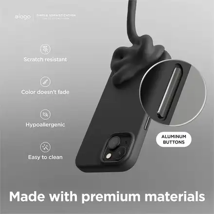 Elago kryt Silicone Case Magsafe pre iPhone 15 - Black