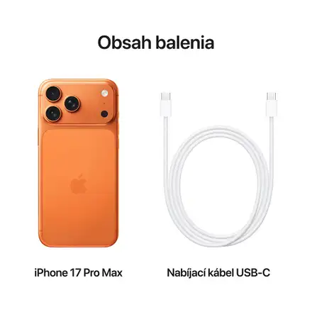iPhone 17 Pro Max 256GB Kozmická oranžová