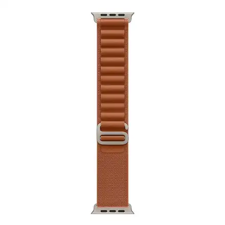 Apple Watch 49mm Terra Cotta Alpine Loop - Small - Natural Titanium Finish