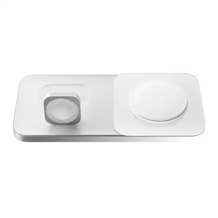 Nomad Base One Max 3-in-1 Magsafe Charger - Silver