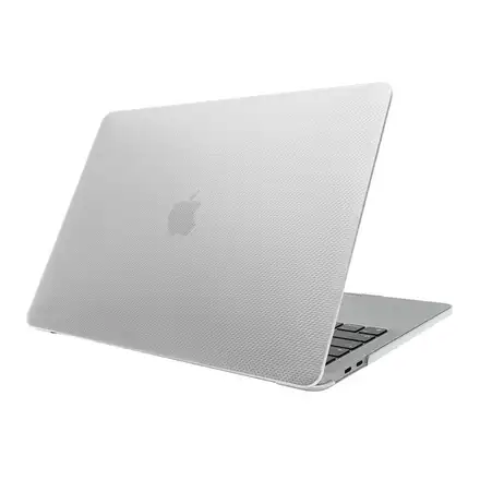 SwitchEasy Touch Protective Case pre MacBook Air 13" M2/M3/M4 - Transparent White