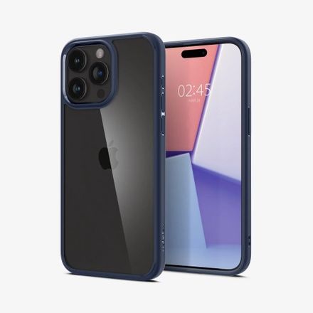 Spigen kryt Ultra Hybrid pre iPhone 15 Pro - Navy Blue