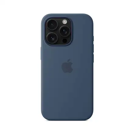 iPhone 16 Pro Silicone Case with MagSafe - Denim