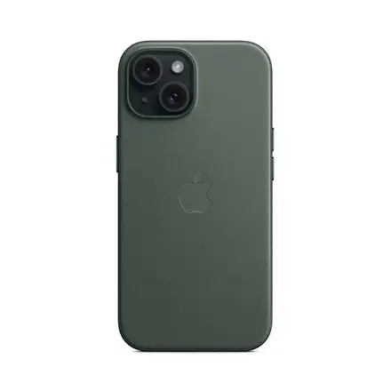 iPhone 15 FineWoven Case with MagSafe - Evergreen