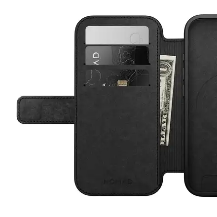 Nomad puzdro Modern Leather Folio Magsafe pre iPhone 17 - Black