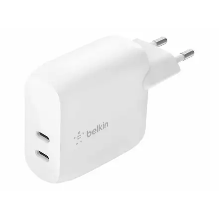 Belkin 40W Dual USB-C PD Wall Charger - White