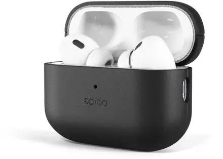 Epico Leather Case pro Airpods Pro 3 - čierna