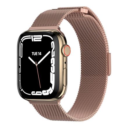 SwitchEasy remienok Mesh Stainless Steel pre Apple Watch 44/45/46mm - Rose Gold