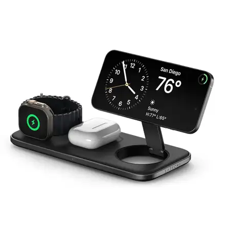 Satechi Qi2 Trio Wireless Charging Pad - Space Gray