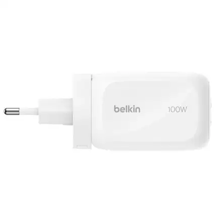 Belkin Boost Charge Pro 3 Port USB-C GaN Wall Charger 100W - White