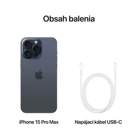 iPhone 15 Pro Max 256 GB modrý titán *Trieda A*