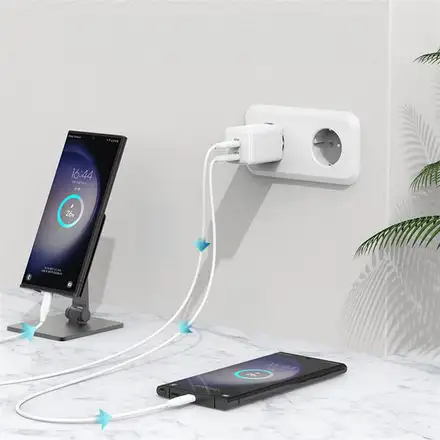 LMP USB-C GaN Dual Power Adapter 45W - White