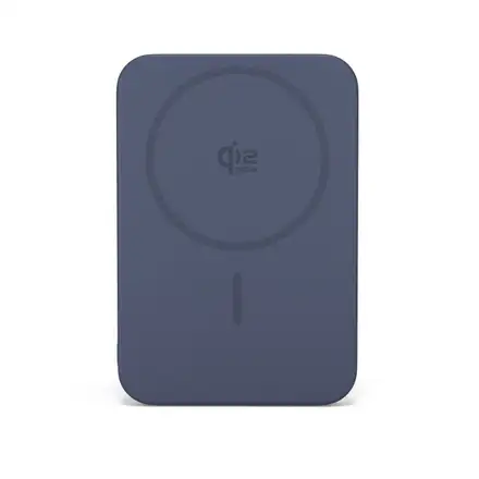 Epico UltraPack Qi2 25W Slim 5000mAh hliníková Mag+ bezdrôtová powerbanka EM55 - tmavo modrá