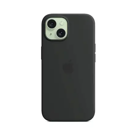 iPhone 15 Silicone Case with MagSafe - Black
