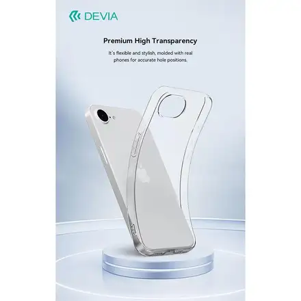 Devia kryt Naked TPU Case pre iPhone 16e/17e - Clear