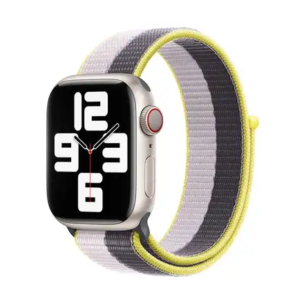 Devia remienok Nylon Braided Two-Tone Loop pre Apple Watch 40/41/42mm - Lilac