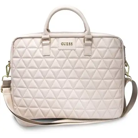Guess Quilted Taška na MacBook 15" ružová