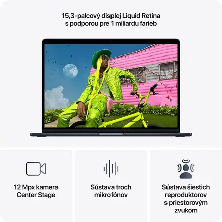 CTO MacBook Air 15" Apple M5 10C CPU 10C GPU 24GB 512GB Strieborný SK
