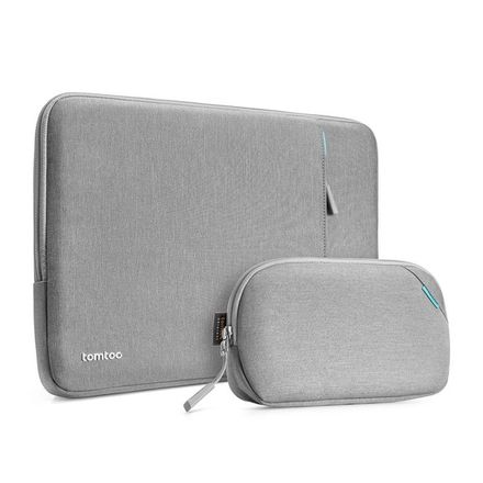 Tomtoc puzdro Recycled Sleeve with Pouch pre Macbook Pro 14" M1/M2/M3/M4 - Gray