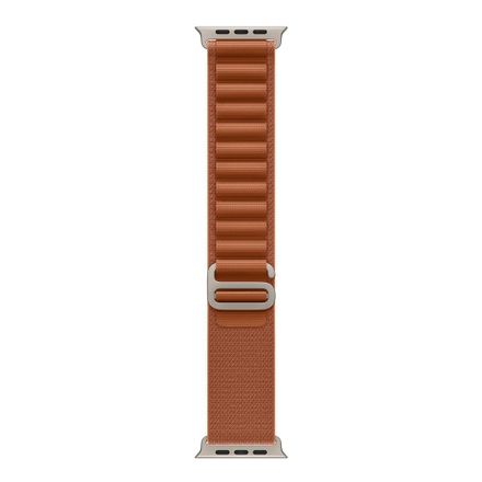 Apple Watch 49mm Terra Cotta Alpine Loop - Small - Natural Titanium Finish