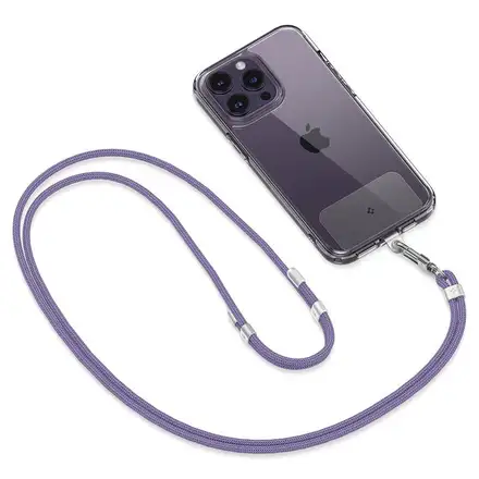 Spigen Cross Body Strap + Wrist Strap - Deep Purple