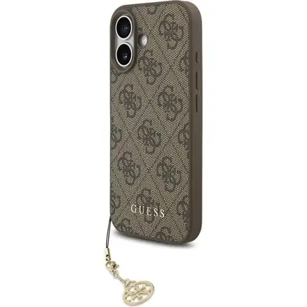 Guess 4G Charm MagSafe kryt iPhone 17 hnedý