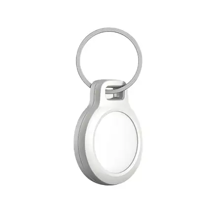 Nomad puzdro Rugged Keychain pre Airtag - White