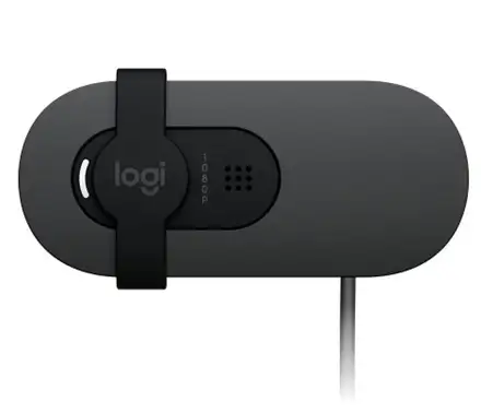 Logitech BRIO 100 - webcam, Full HD, USB - grafitová