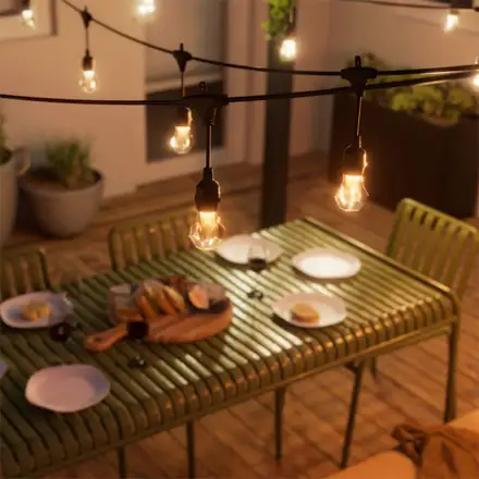Nanoleaf Matter Smart Multicolor Outdoor String Lights Smarter Kit 30m