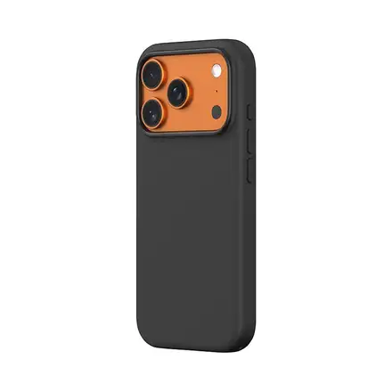 Devia kryt Nature Series Silicone Magnetic Case pre iPhone 17 Pro - Black