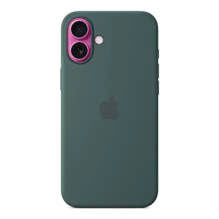 iPhone 16 Plus Silicone Case with MagSafe - Lake Green